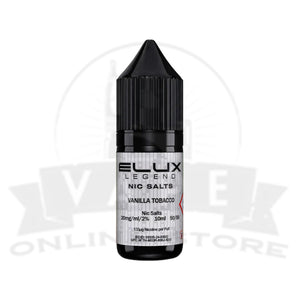 Vanilla Tobacco Elux Legend 10ml Nic Salt | Retail & Wholesale