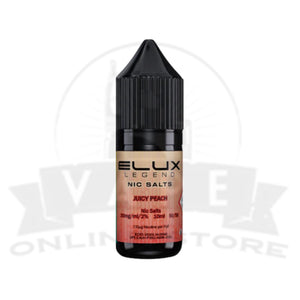 Juicy Peach Elux Legend 10ml Nic Salt | Retail & Wholesale