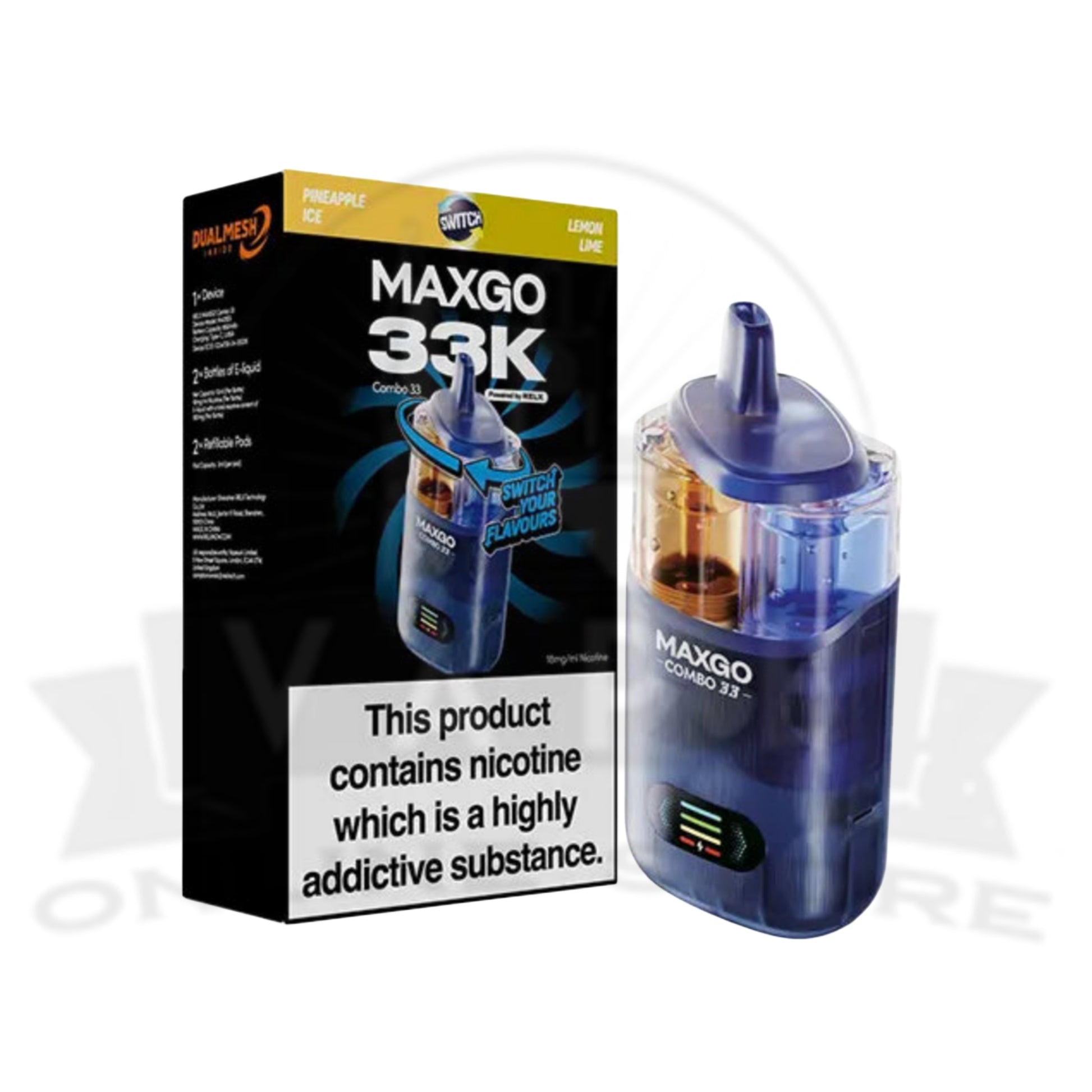 Pineapple Ice / Lemon Lime RELX MaxGo Combo 33K