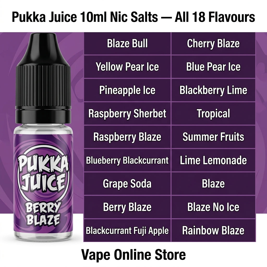 Pukka Juice 10ml 10MG 20MG Nic Salts | Now 5 For £10