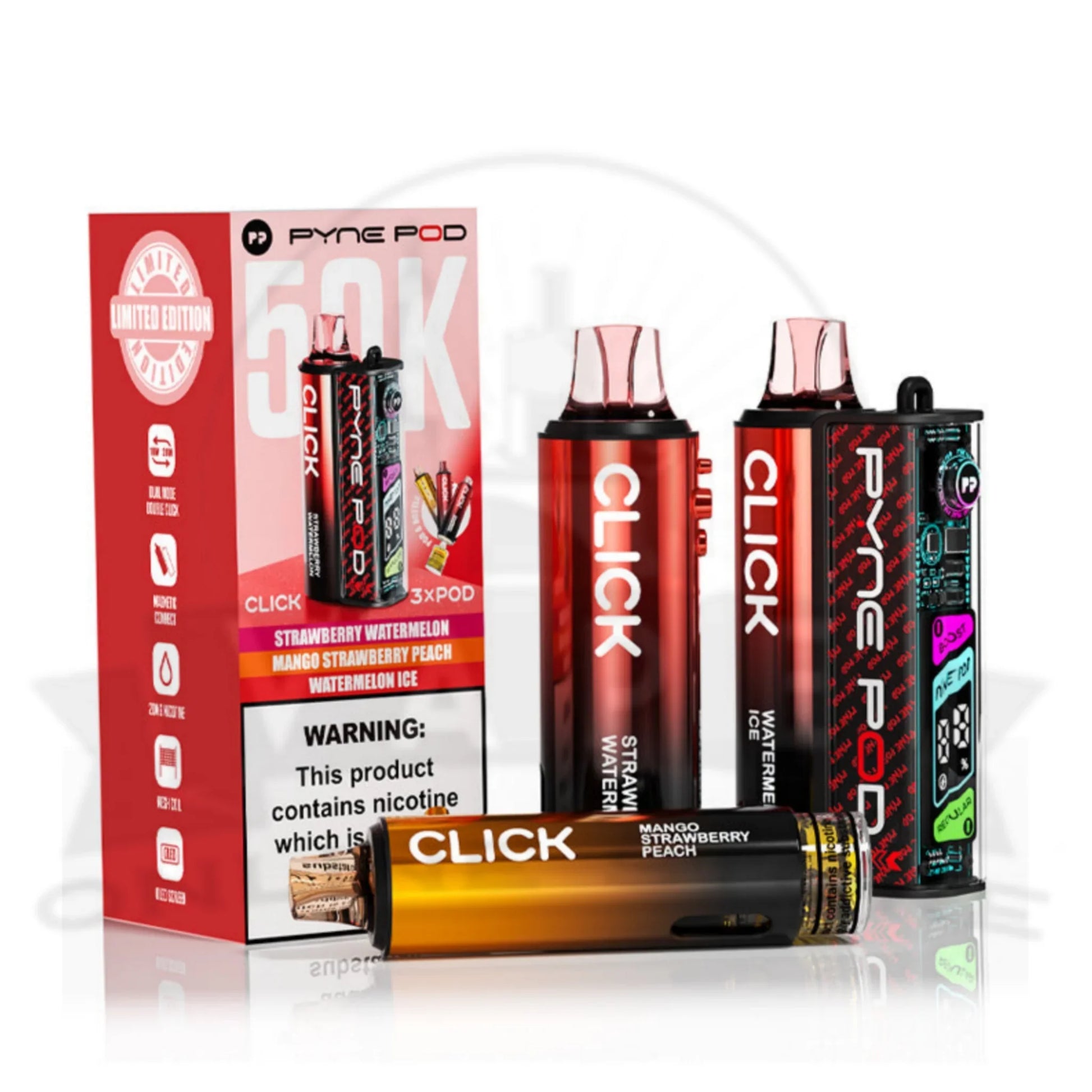 Box of 10 Pyne Pod Click 50k Vape Kit | Free Delivery