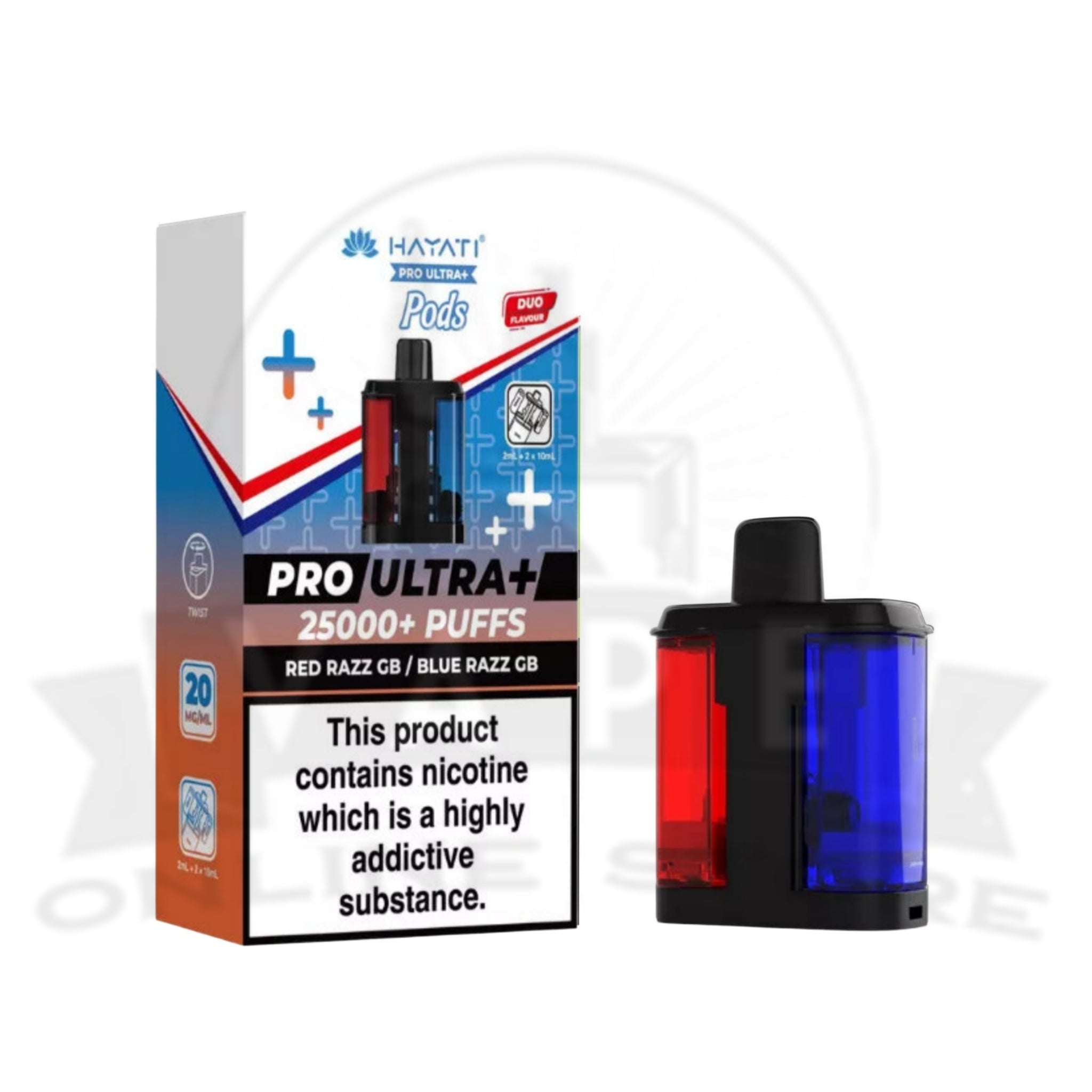 Red Razz GB / Blue Razz GB Hayati Pro Ultra Plus 25K Pods