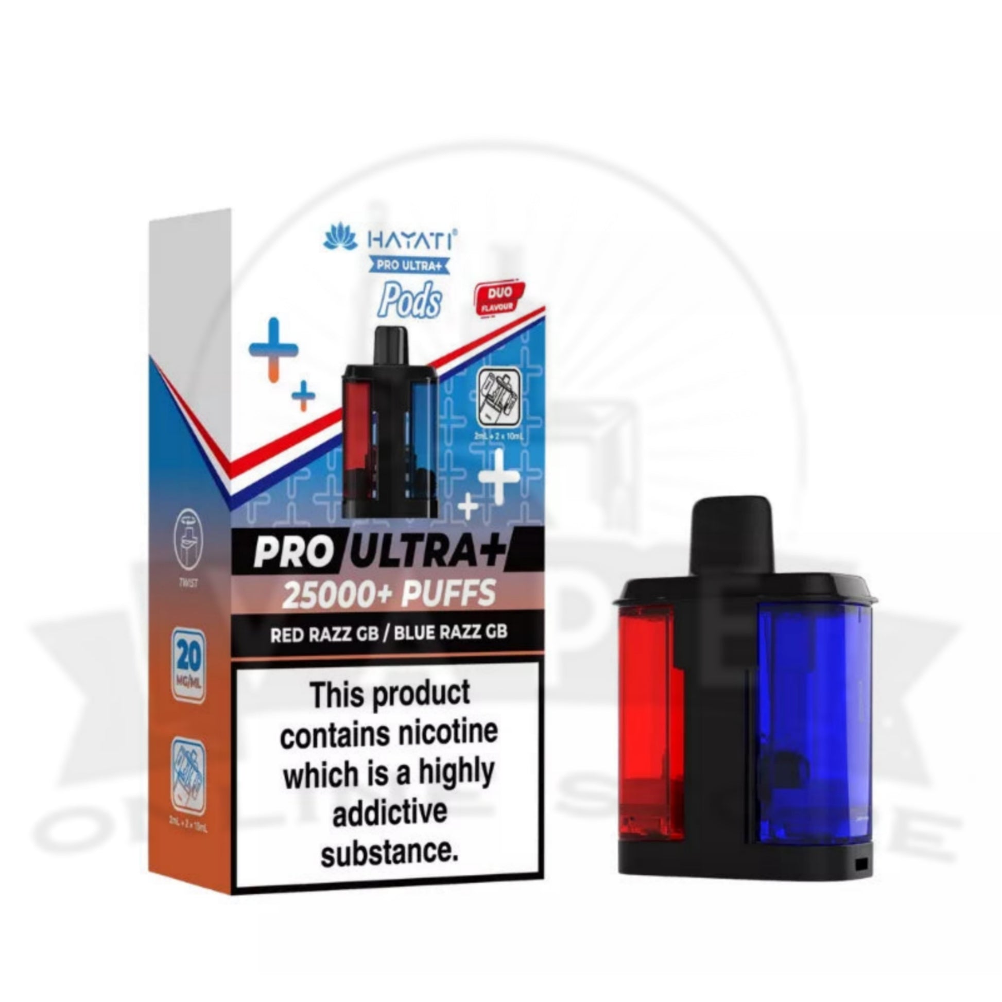 Red Razz Gb / Blue Razz Gb Hayati 25k Pods