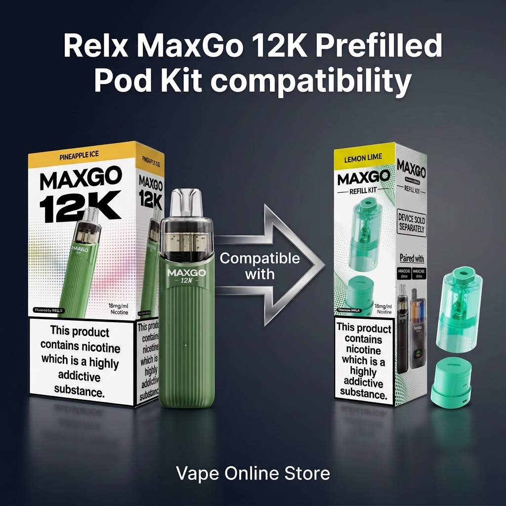 how many puffs in relx pod Maxgo 12k Puff Vape FLAVOR:Banana Ice Juul vs Vuse: Devices, og kush