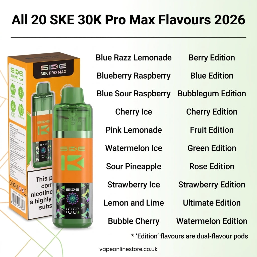 SKE 30k Pro Max 2 In 1 Flavour Vape Kit