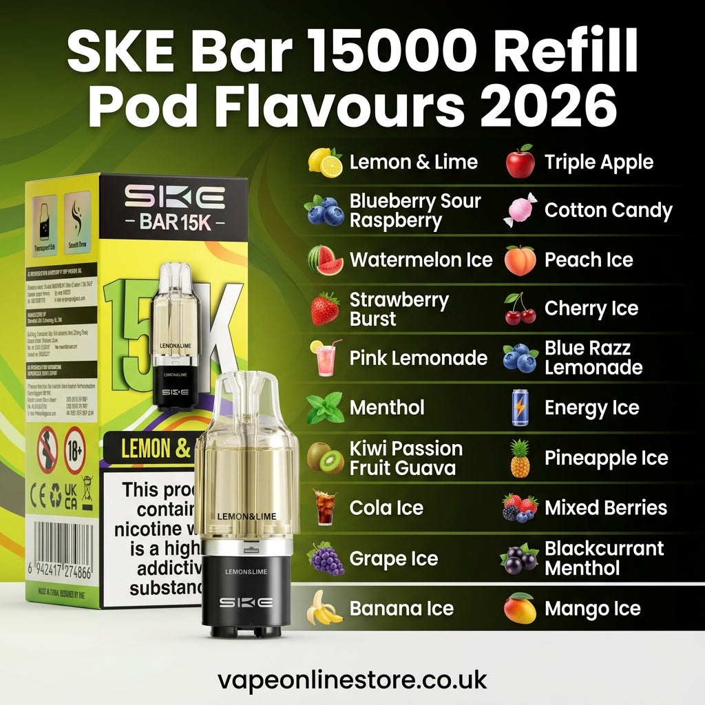 SKE Bar 15000 Puff Prefilled Refill Pods