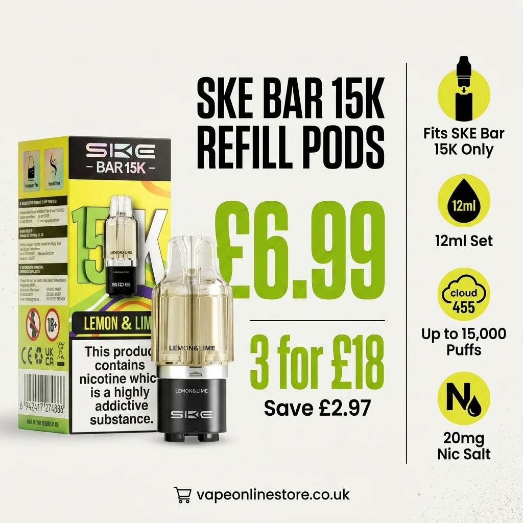 SKE Bar 15000 Puff Prefilled Refill Pods