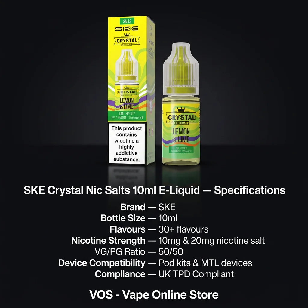 SKE Crystal Nic Salts 10ml E-Liquid