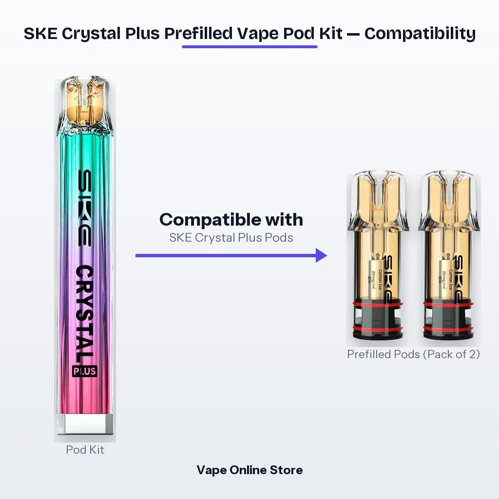 SKE Crystal Plus Prefilled Vape Pod Kit