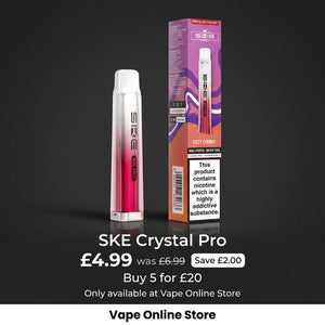SKE Crystal Pro 600 Puffs 20mg Reusable Vape Pod kit