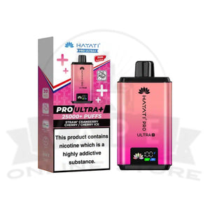 Straw' Cranberry Cherry / Cherry Ice Hayati Pro Ultra Plus 25000 Prefilled Pod Vape Kit