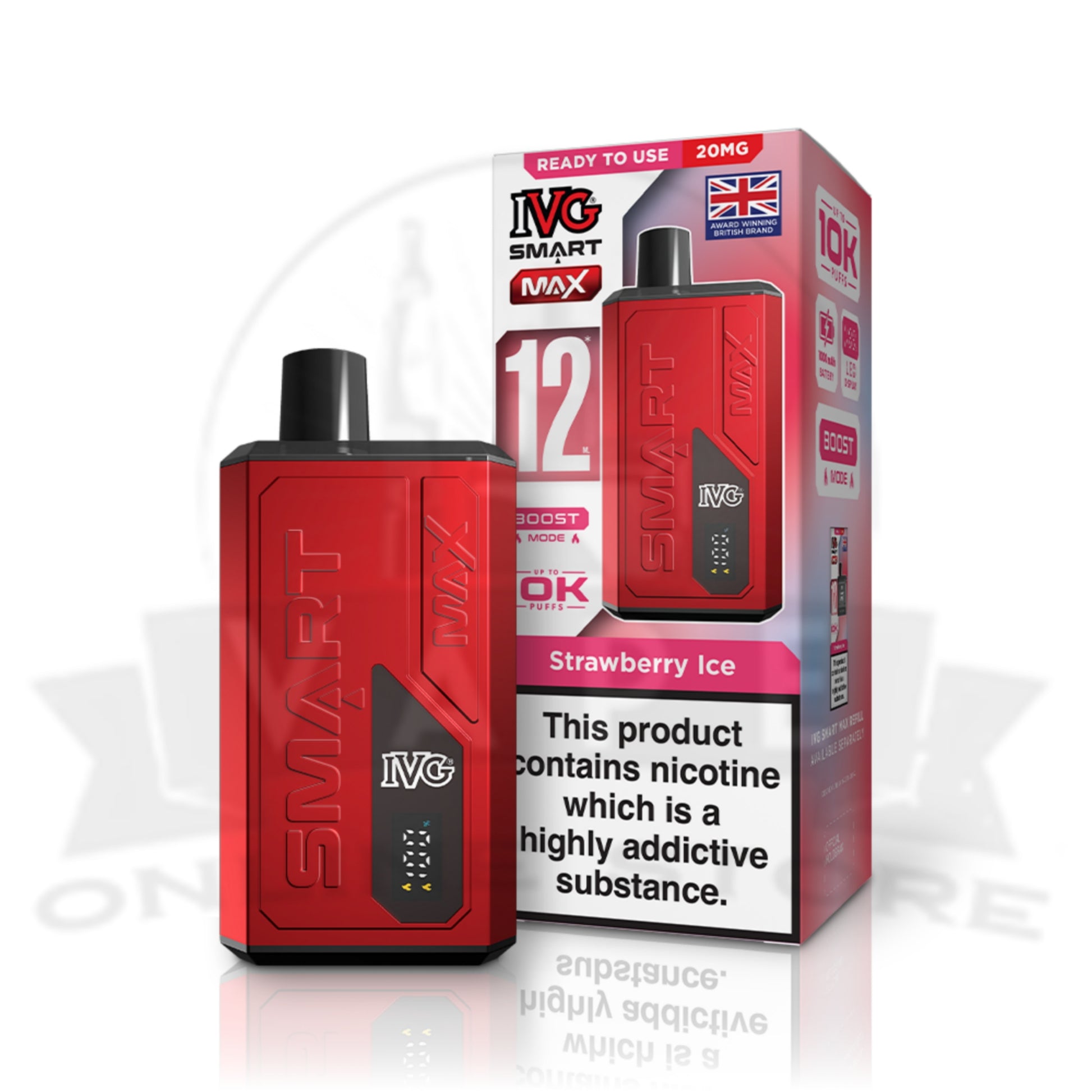 Strawberry Ice IVG Smart Max 10k Vape Kit
