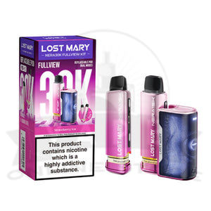 Strawberry Ice Lost Mary Nera 30K Puffs Fullview Pod Kit