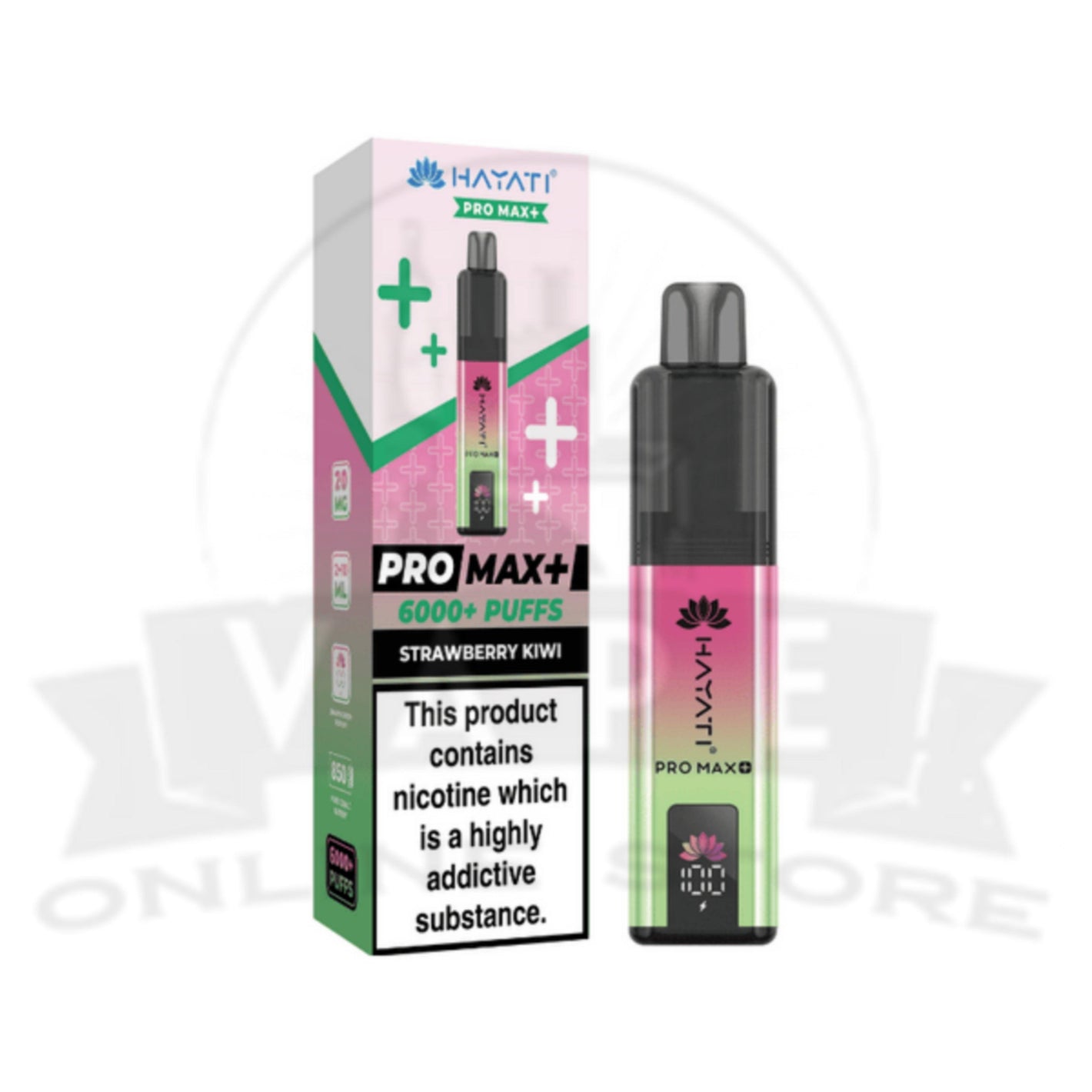 Strawberry Kiwi Hayati Pro Max Plus 6000 Puffs Pod Kit