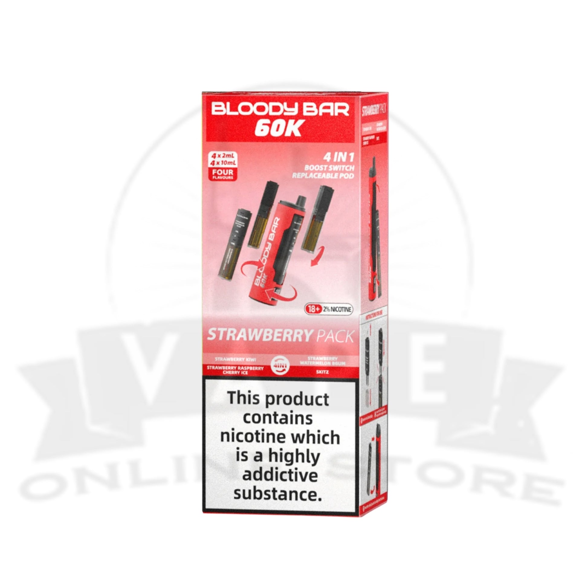 diacetyl in geek bar vape Blo Bar Vape Bloody Bar 60K 4in1 Pod Kits: £15.99!