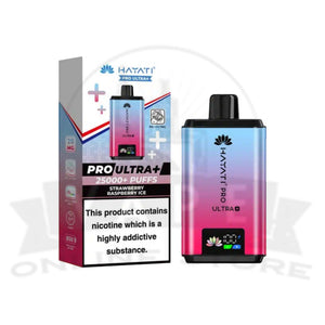 Strawberry Raspberry Ice Hayati Pro Ultra Plus 25000 Prefilled Pod Vape Kit 