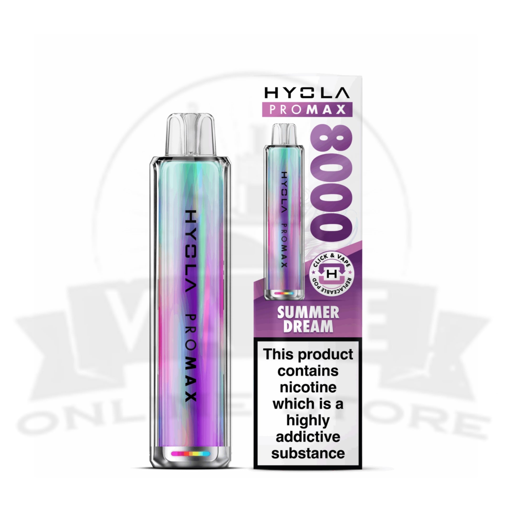 Box Of 10 Hyola Pro Max 8000 Prefilled Pod Kit | Wholesale Hyola Vapes