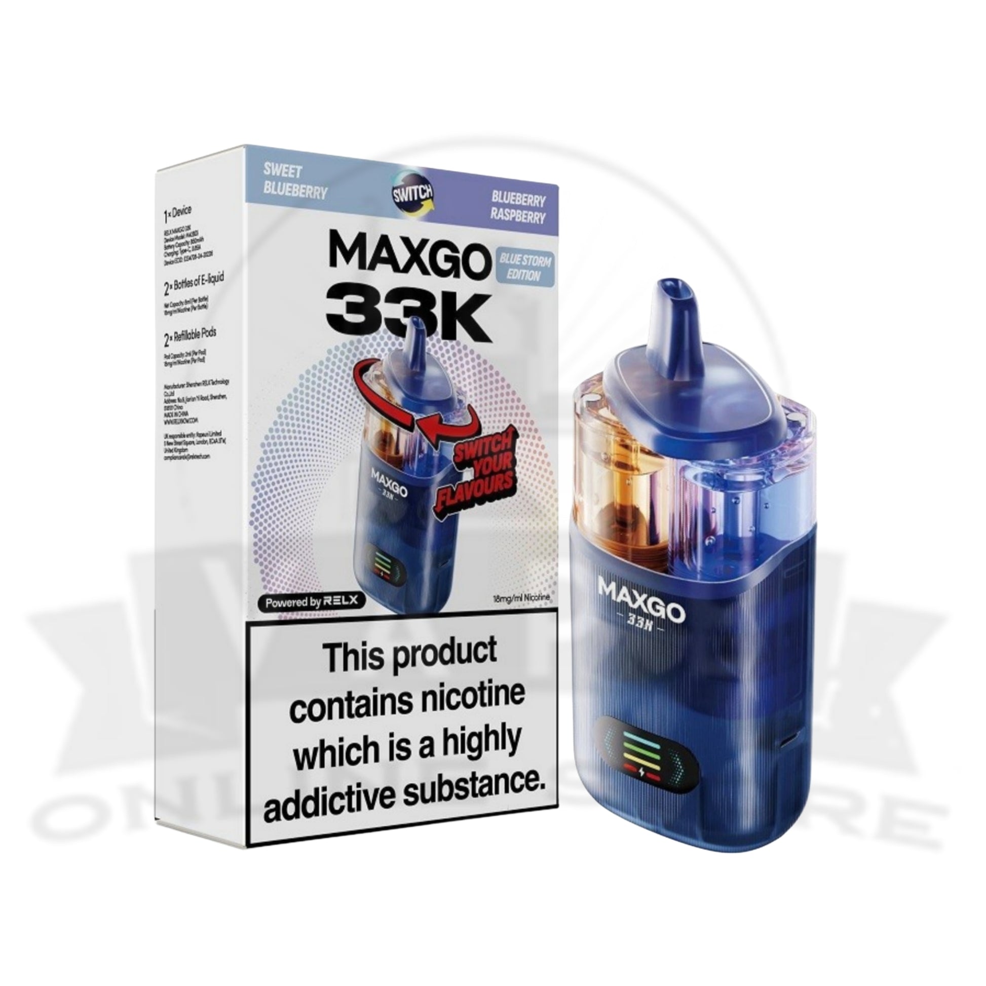 Sweet Blueberry / Blueberry Raspberry RELX 33K