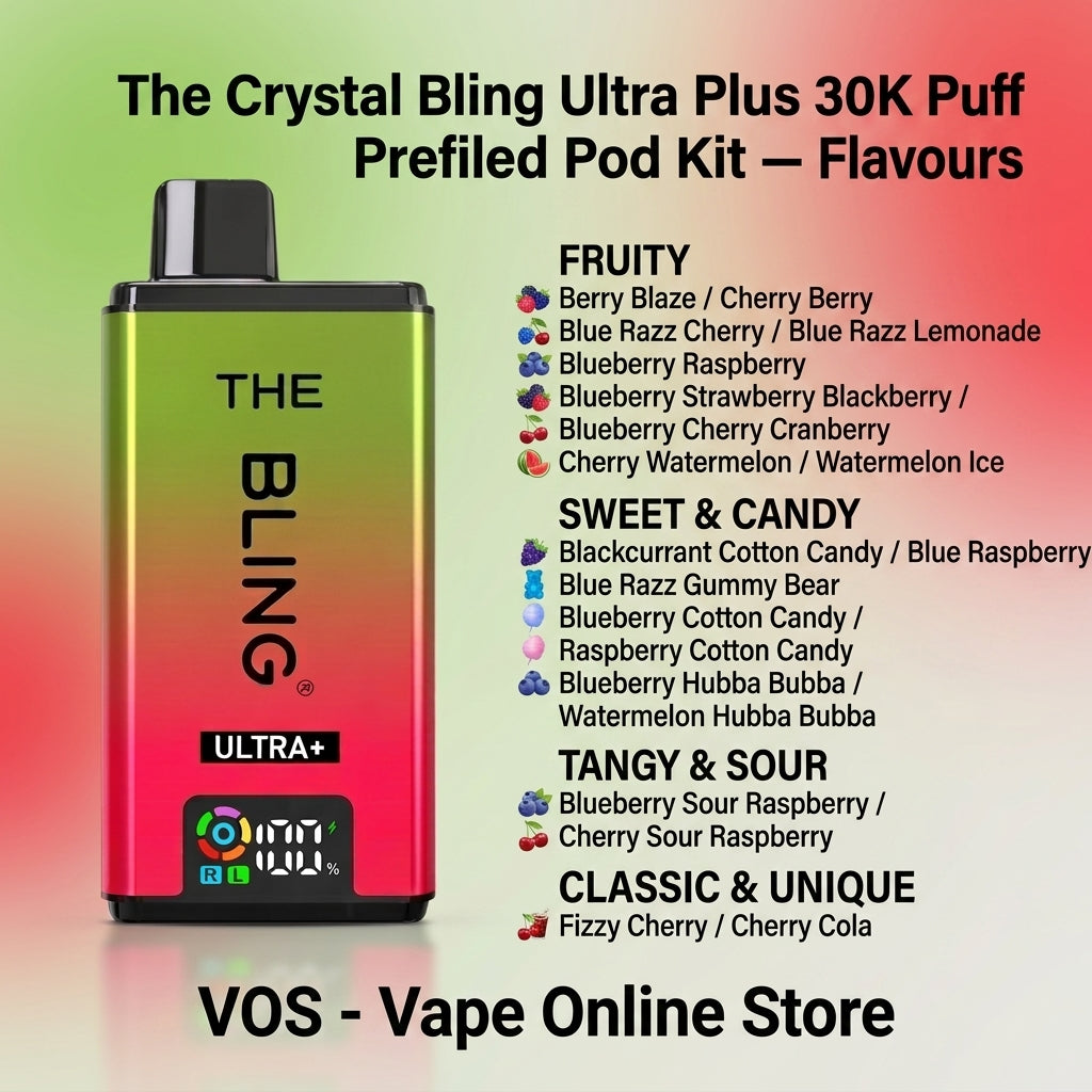 The Crystal Bling Ultra Plus 30K Puff Prefilled Pod Kit