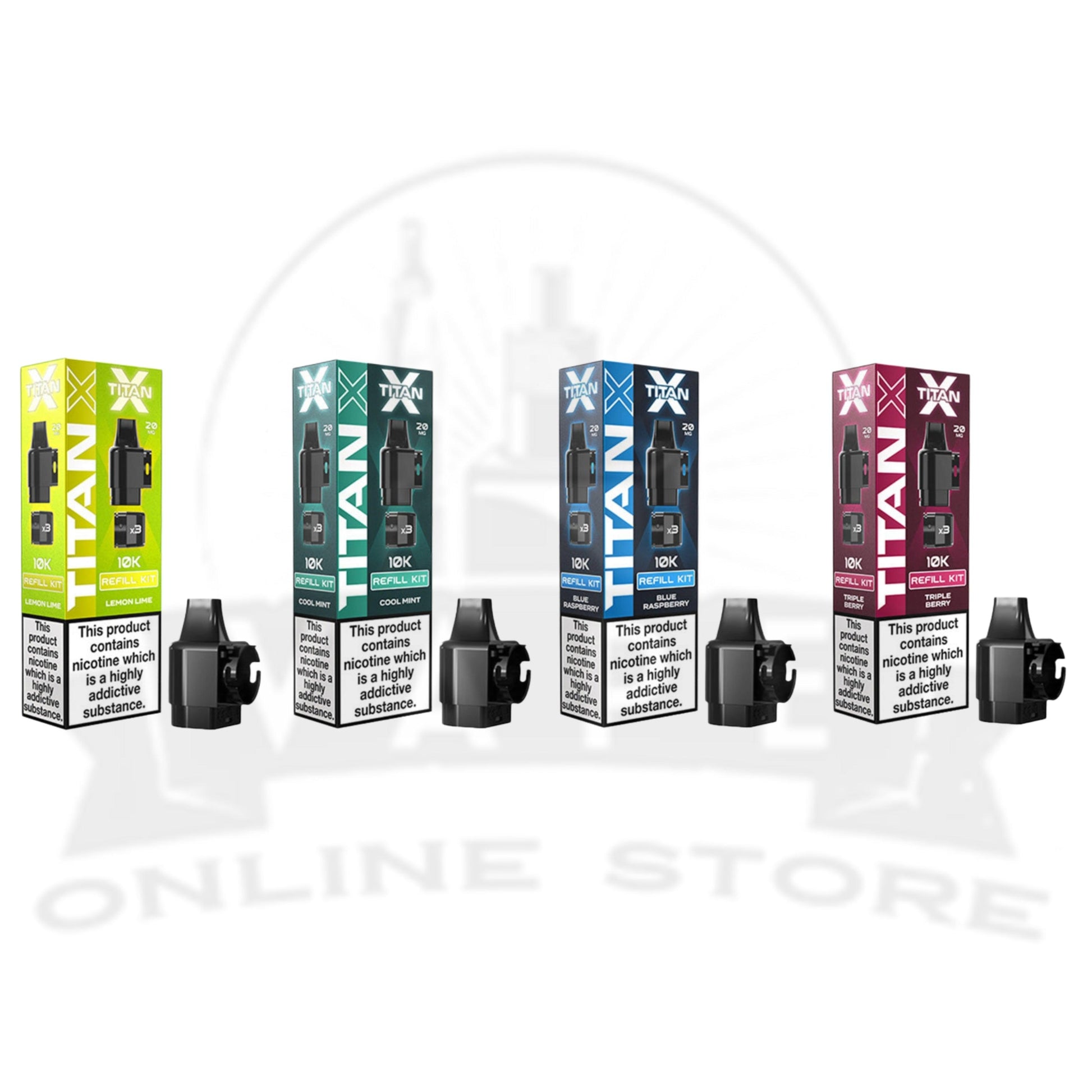 Titan X Prefilled Vape Pods