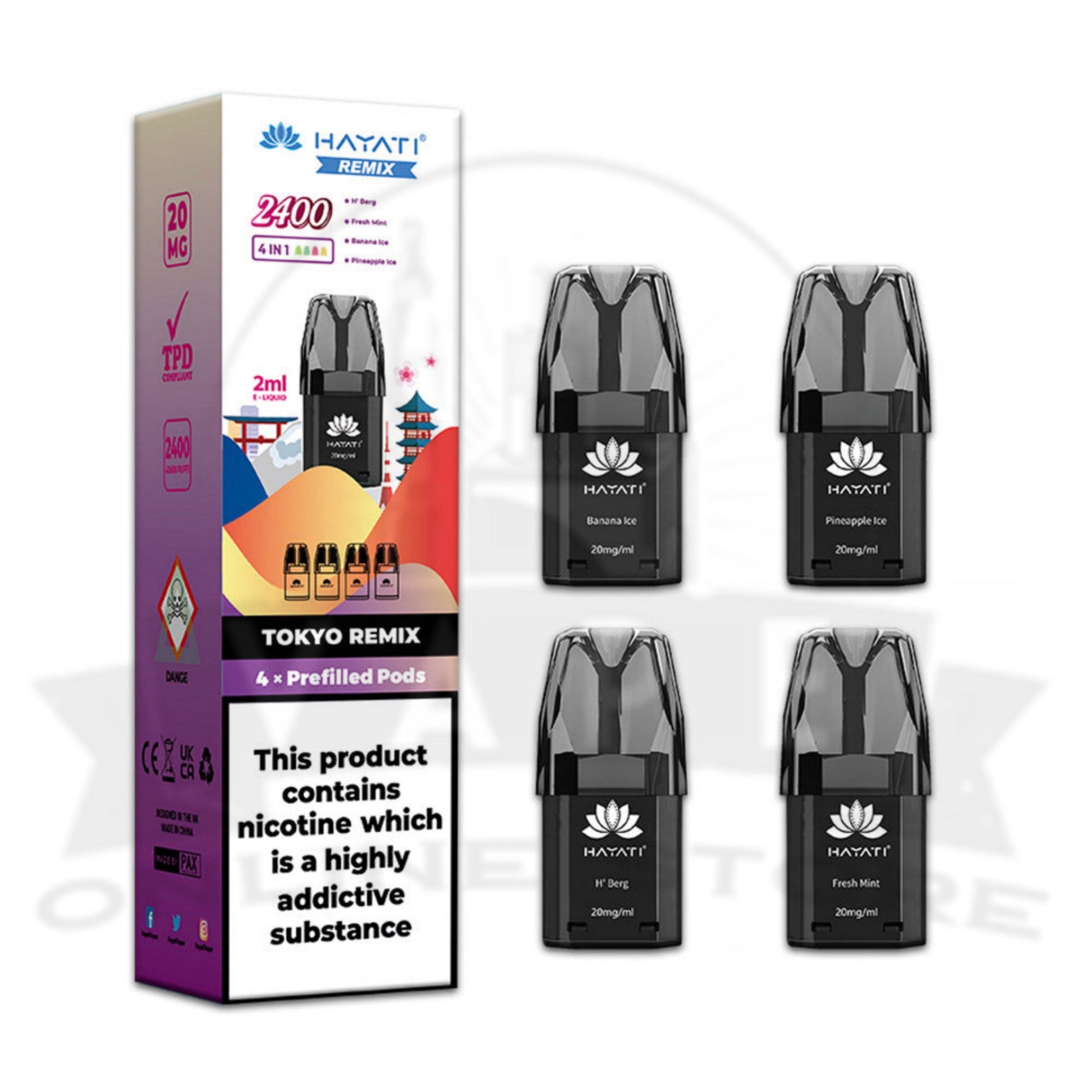 Hayati Remix 2400 Puffs Replacement Pods