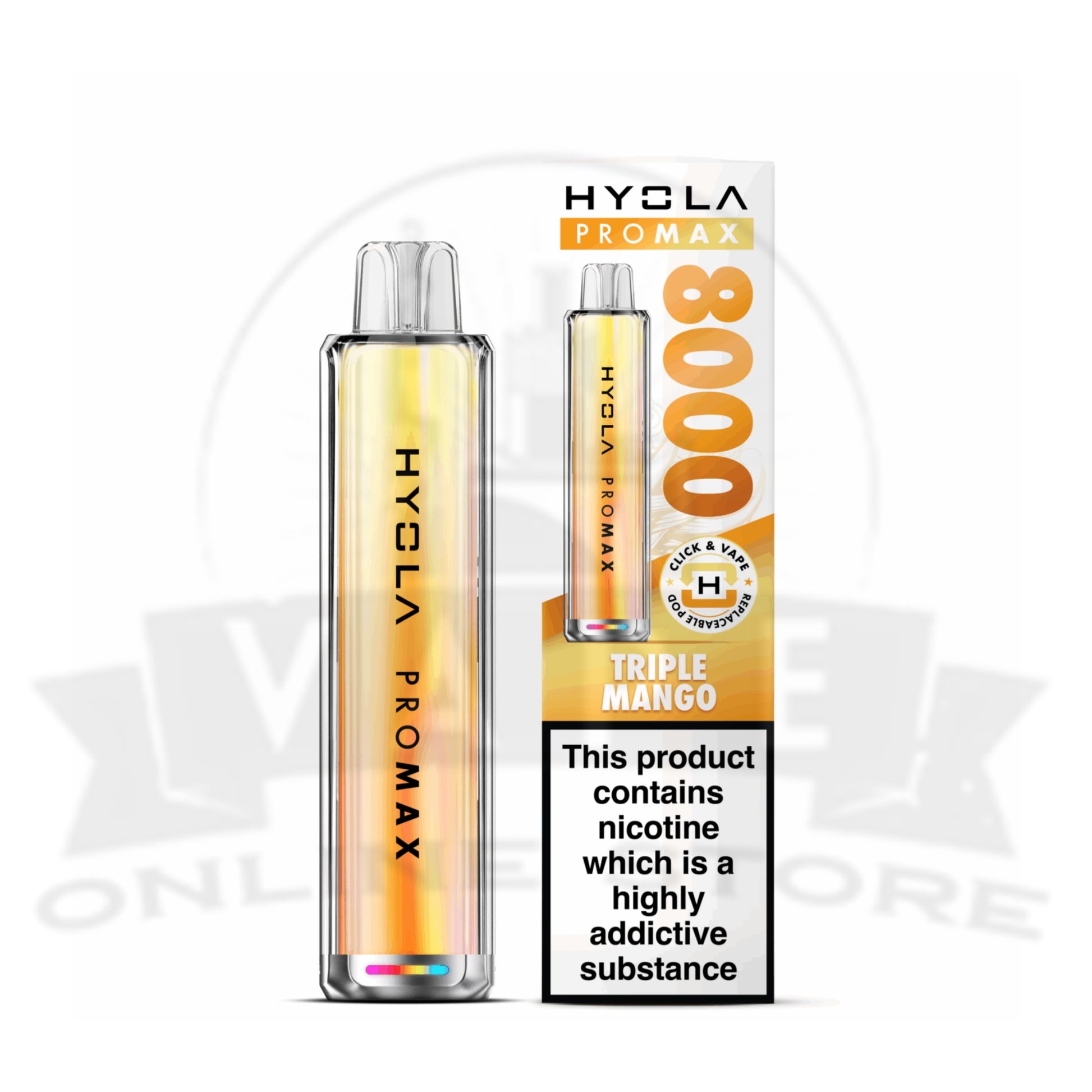 Box Of 10 Hyola Pro Max 8000 Prefilled Pod Kit | Wholesale Hyola Vapes