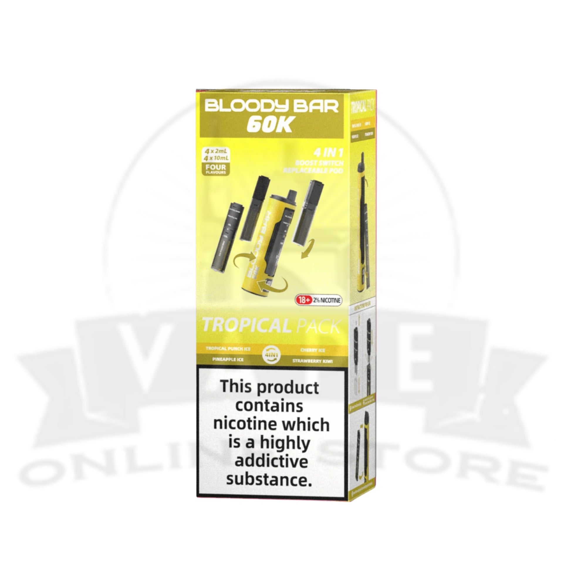 Bloody Bar 60K Puff 4-in-1 Disposable Vape | 3 For £30