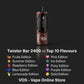 Twister Bar 2400 Puffs 4-in-1 Disposable Vape Kit flavour editions