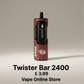 Twister Bar 2400 puffs 4 in 1 disposable vape kit device