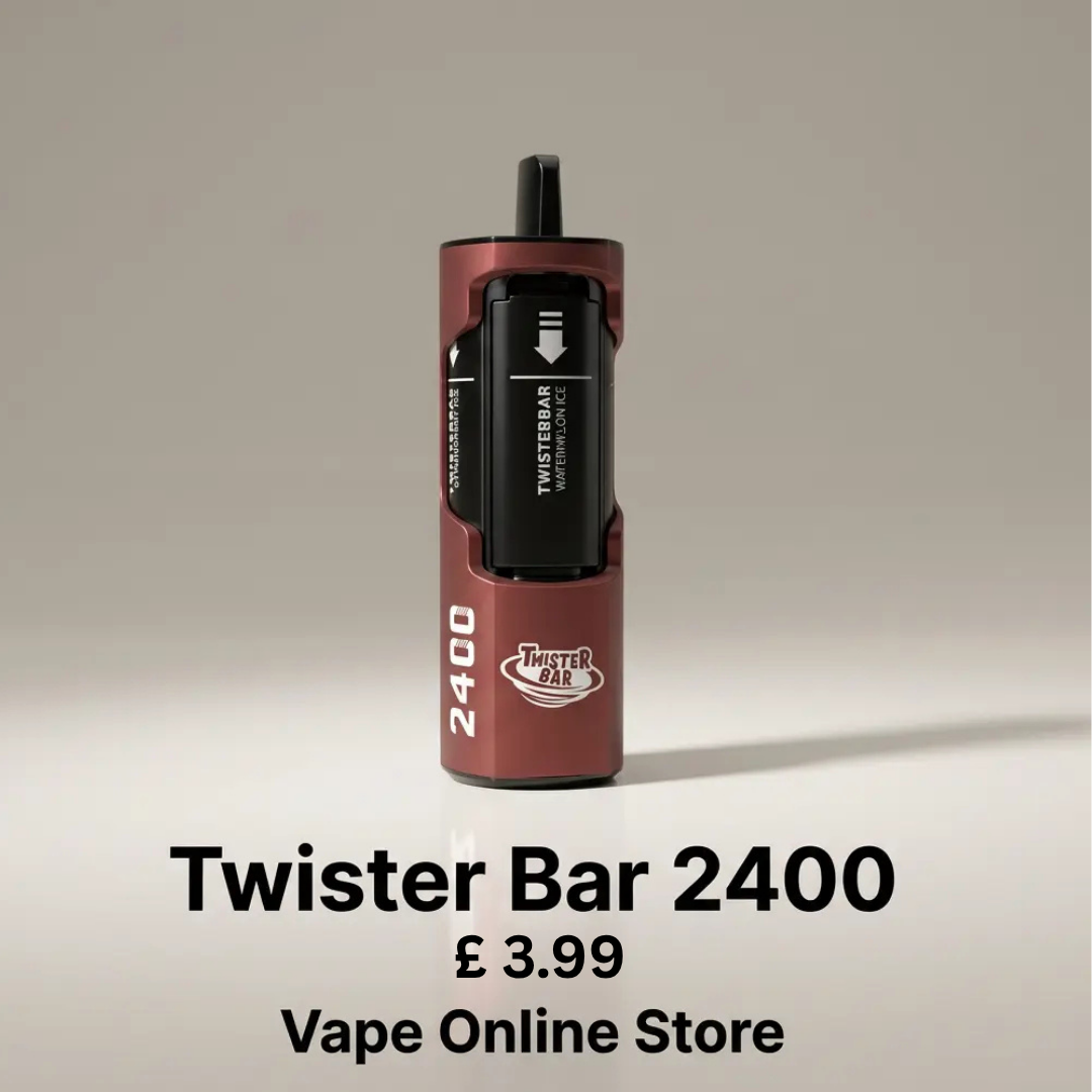 Twister Bar 2400 Puffs 4 in 1 Disposable Vape Kit  | Must Try