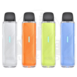 Uwell Caliburn G5 Lite pod vape kit in all eight colours with 0.6 ohm GPP pod fitted