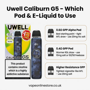 Uwell Caliburn G5 Pod Vape Kit