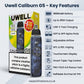 Uwell Caliburn G5 pod kit key features