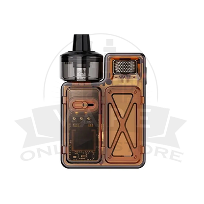 Uwell Crown M Pod Kit in Brown with airflow slider