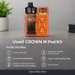 Uwell Crown M Pod Vape Kit Box Contains