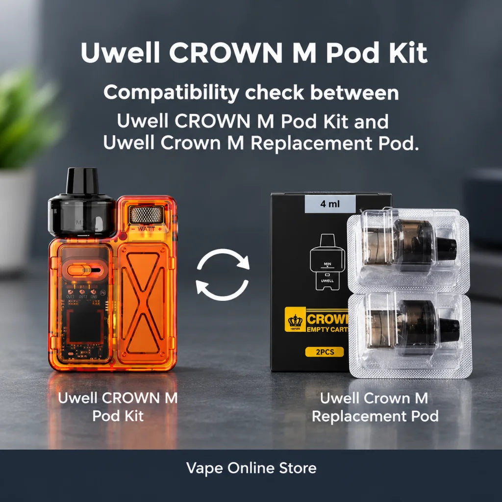 Uwell Crown M Pod Vape Kit Compatibility