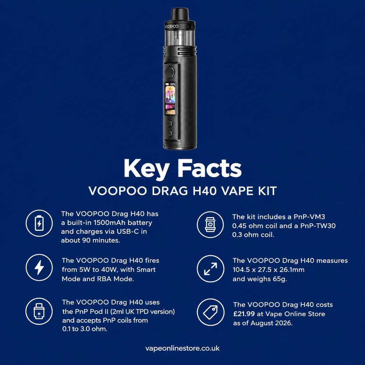 VOOPOO Drag H40 Pod Kit