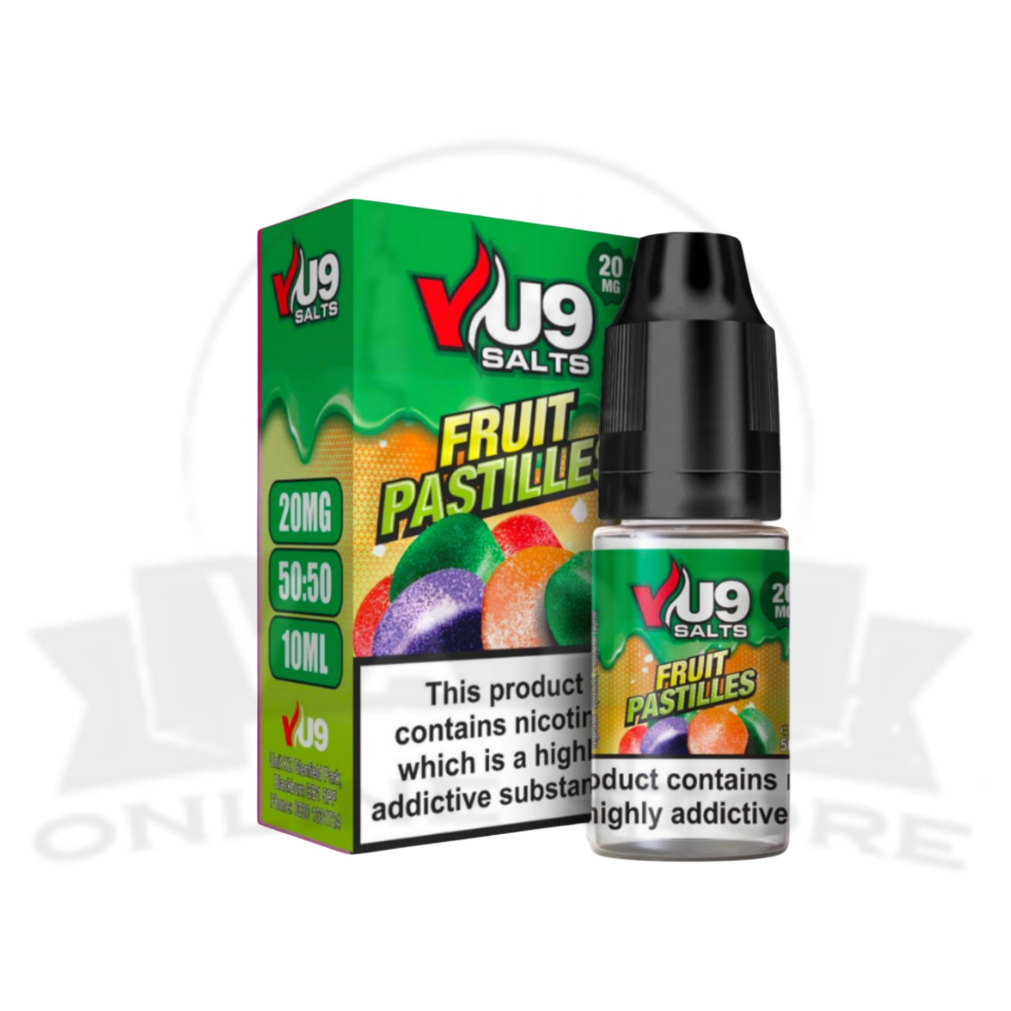 VU9 Fruit Pastilles Nic Salt 10ml E-Liquid | Now £1.99