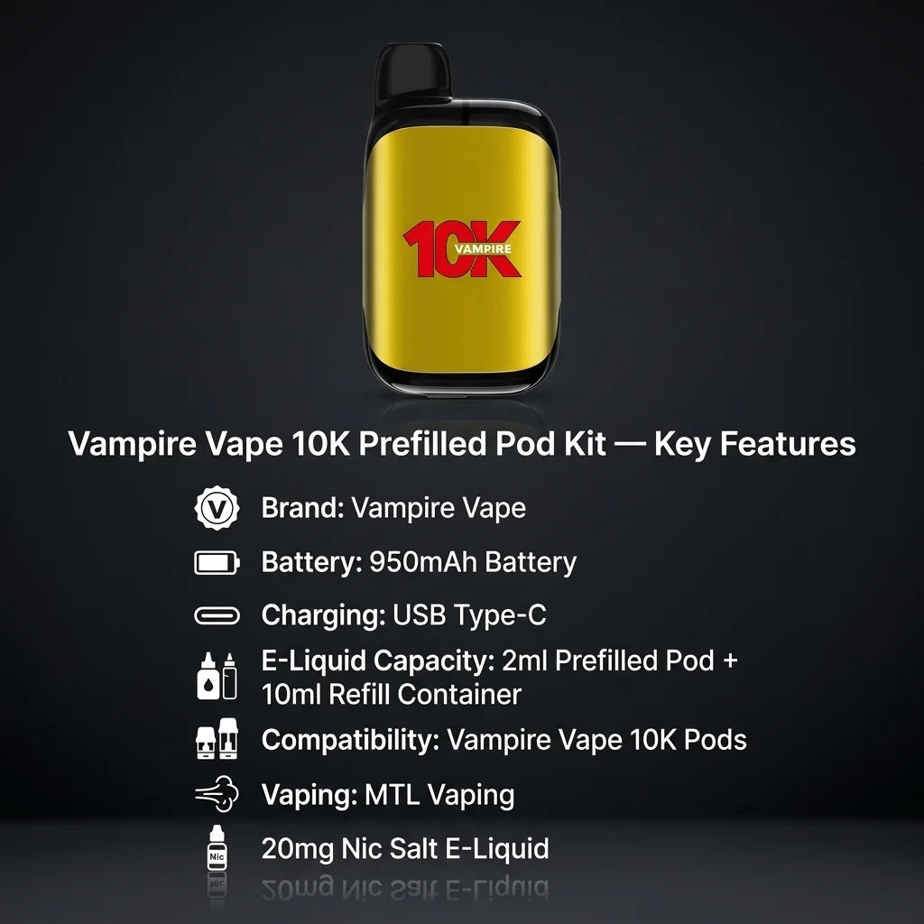 Vampire Vape 10K Prefilled Pod Kit