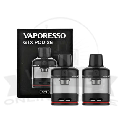 Vaporesso GTX 26 Replacement Pod - front view