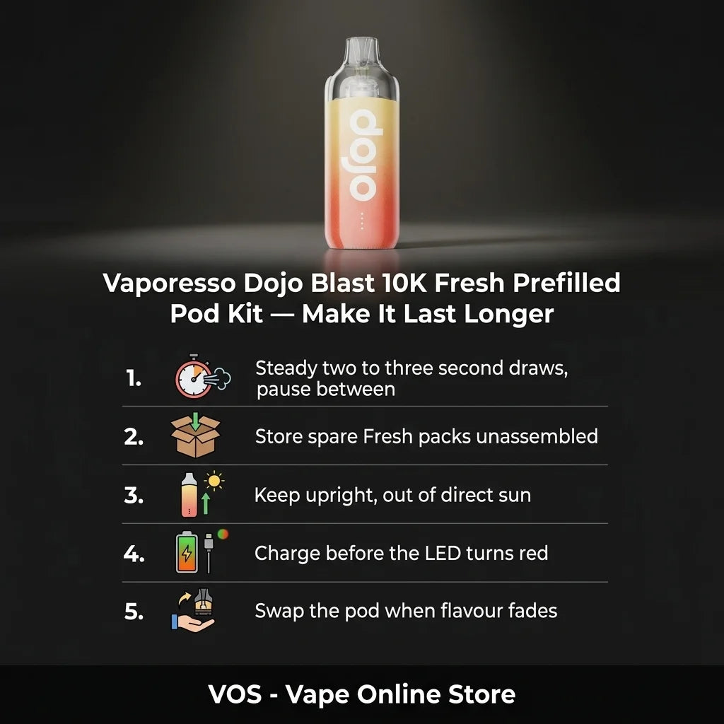 Vaporesso Dojo Blast 10K Fresh Prefilled Pod Kit
