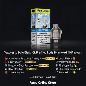 Vaporesso Dojo Blast 10k Prefilled Pods 10mg
