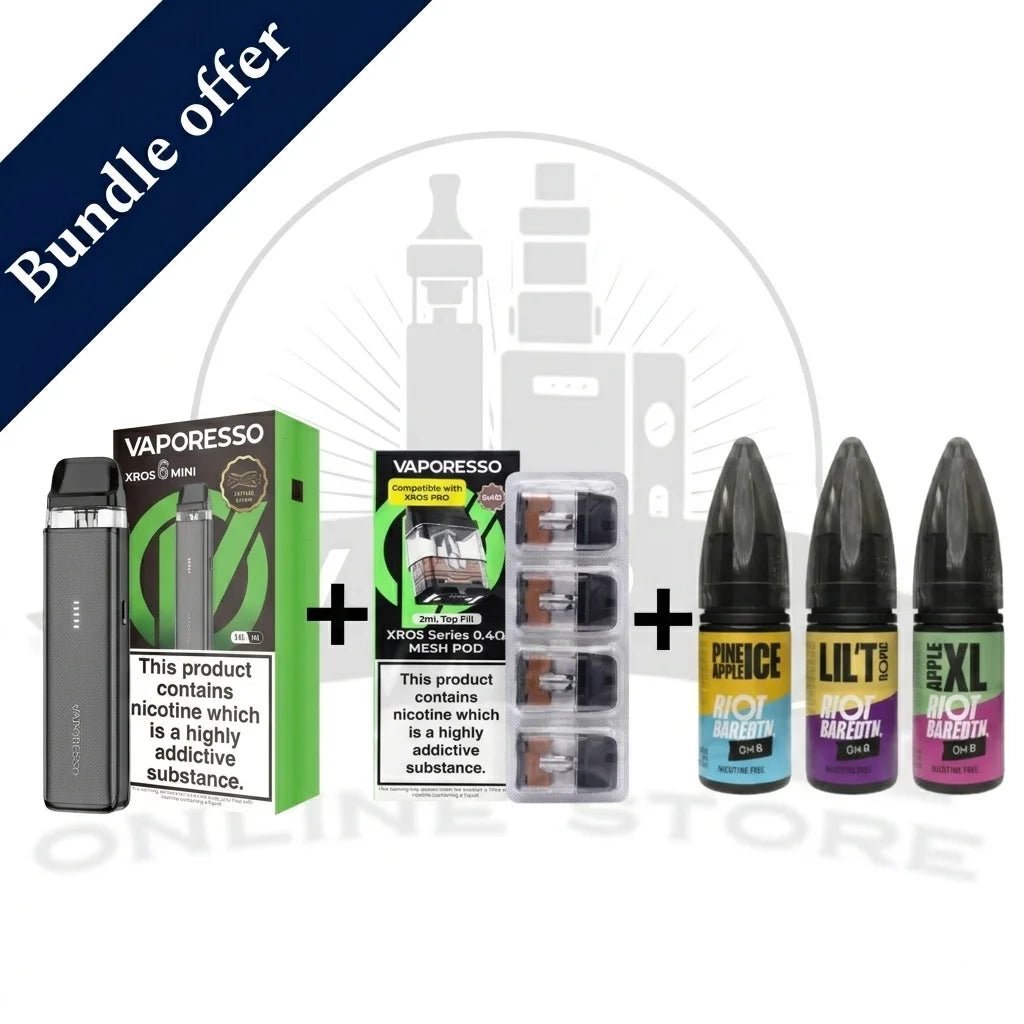 Vaporesso XROS 6 Mini Bundle 0% Vape Kit With Pod + 3 Nic Salts