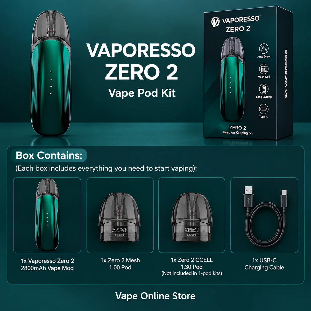 Vaporesso Zero 2 Pod Vape Kit