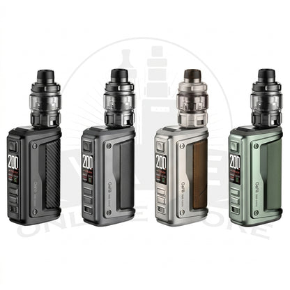 VooPoo Argus GT II Kit 200W dual 18650 box mod with UFORCE-L tank, IP68 rated