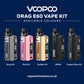 Voopoo Drag E60 Kit Colours