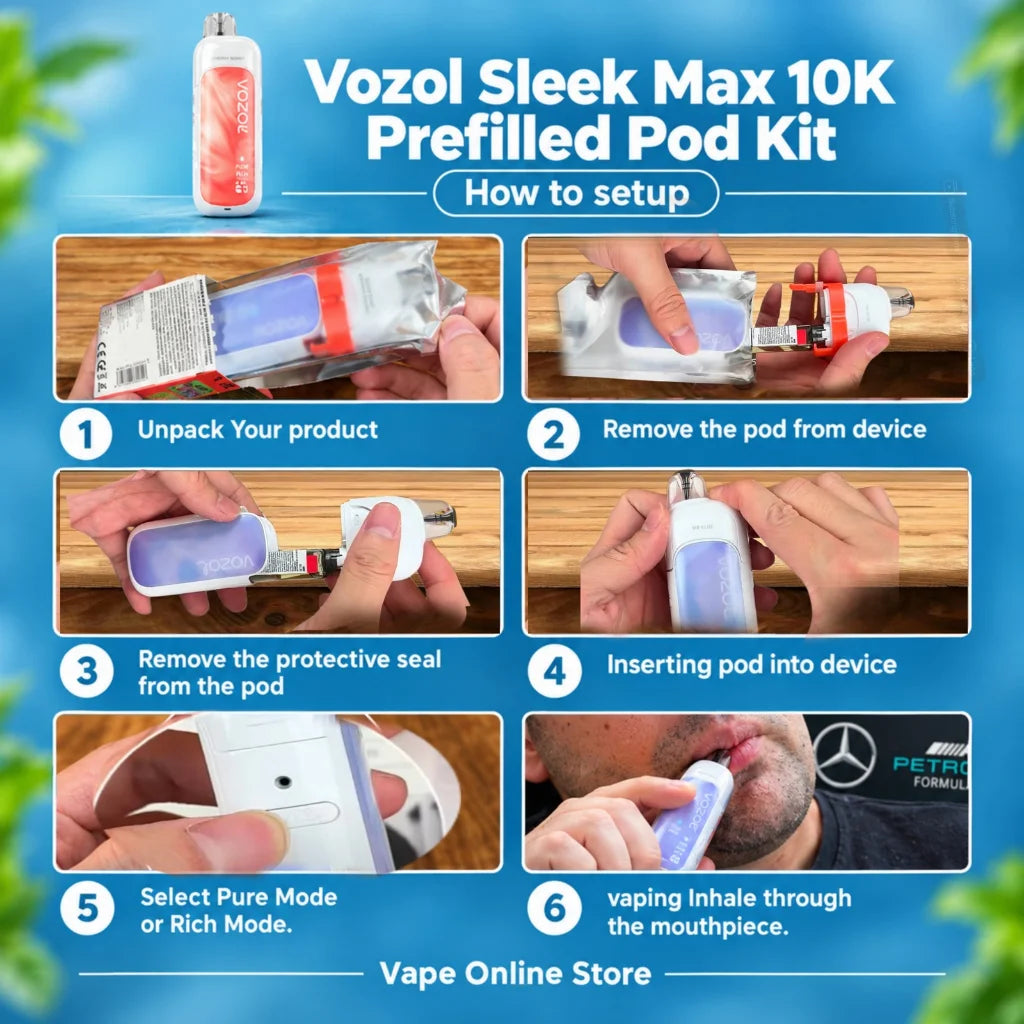 Vozol Sleek Max 10K Prefilled Pod Kit