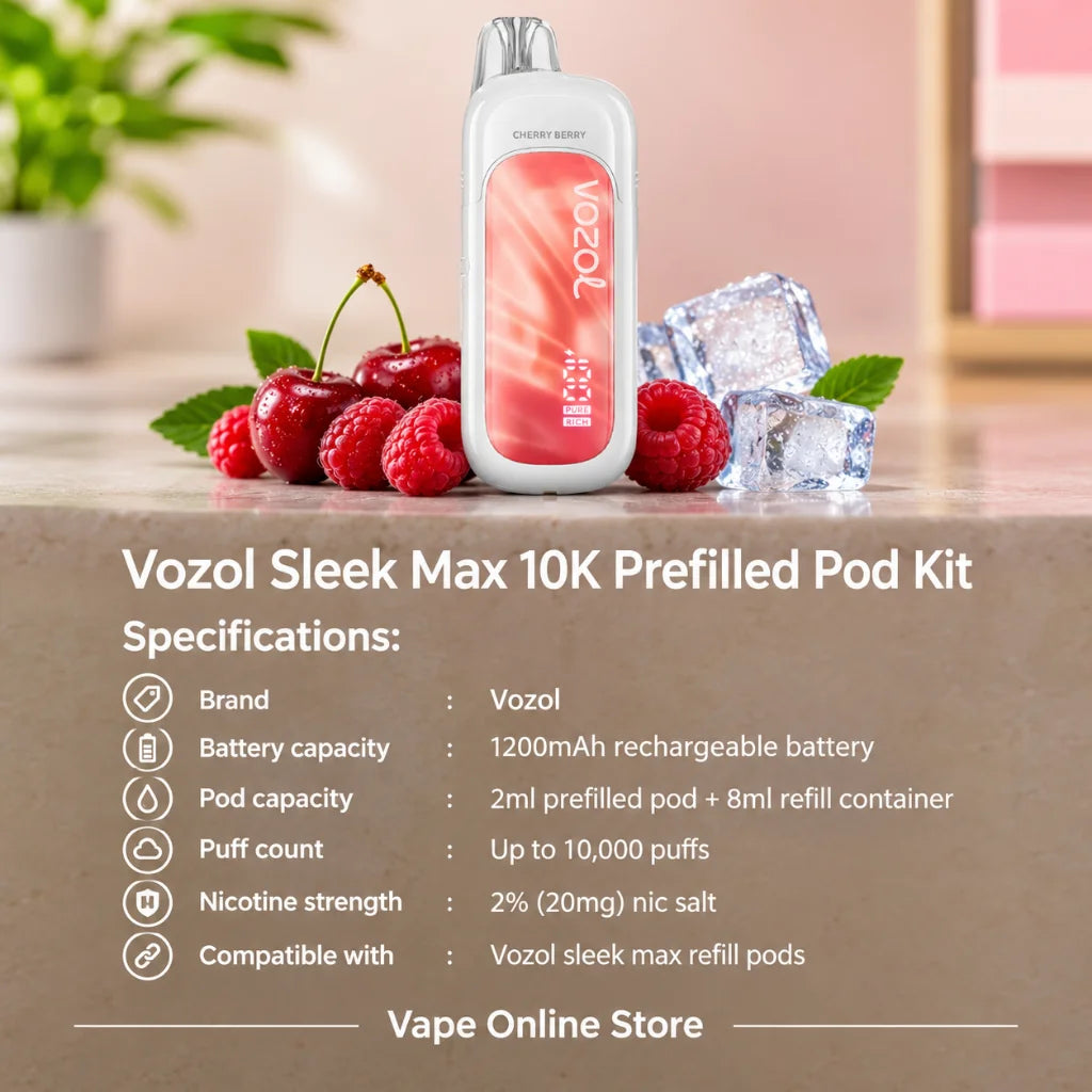 Vozol Sleek Max 10K Prefilled Pod Kit