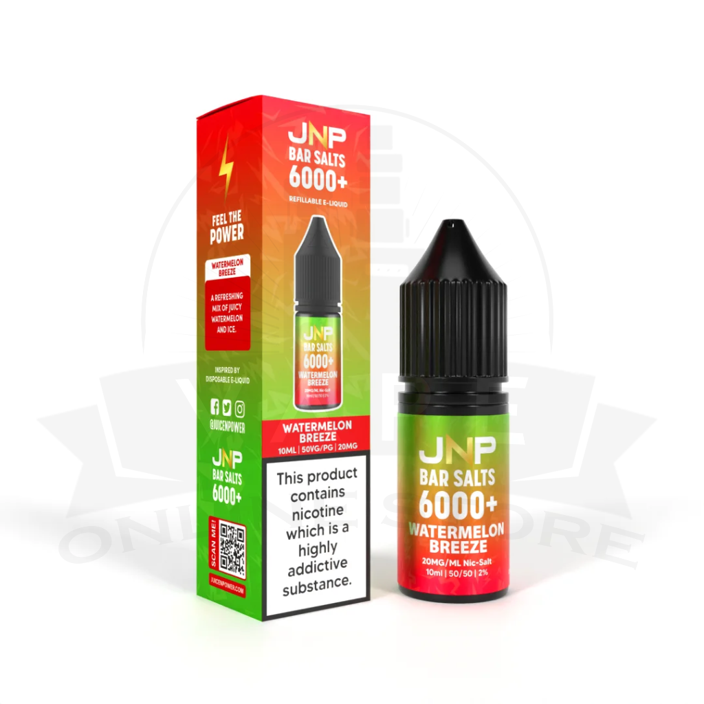 JNP Bar Salt 6000+ Nic Salts | 10ml Juice N Power | 25+ Flavours