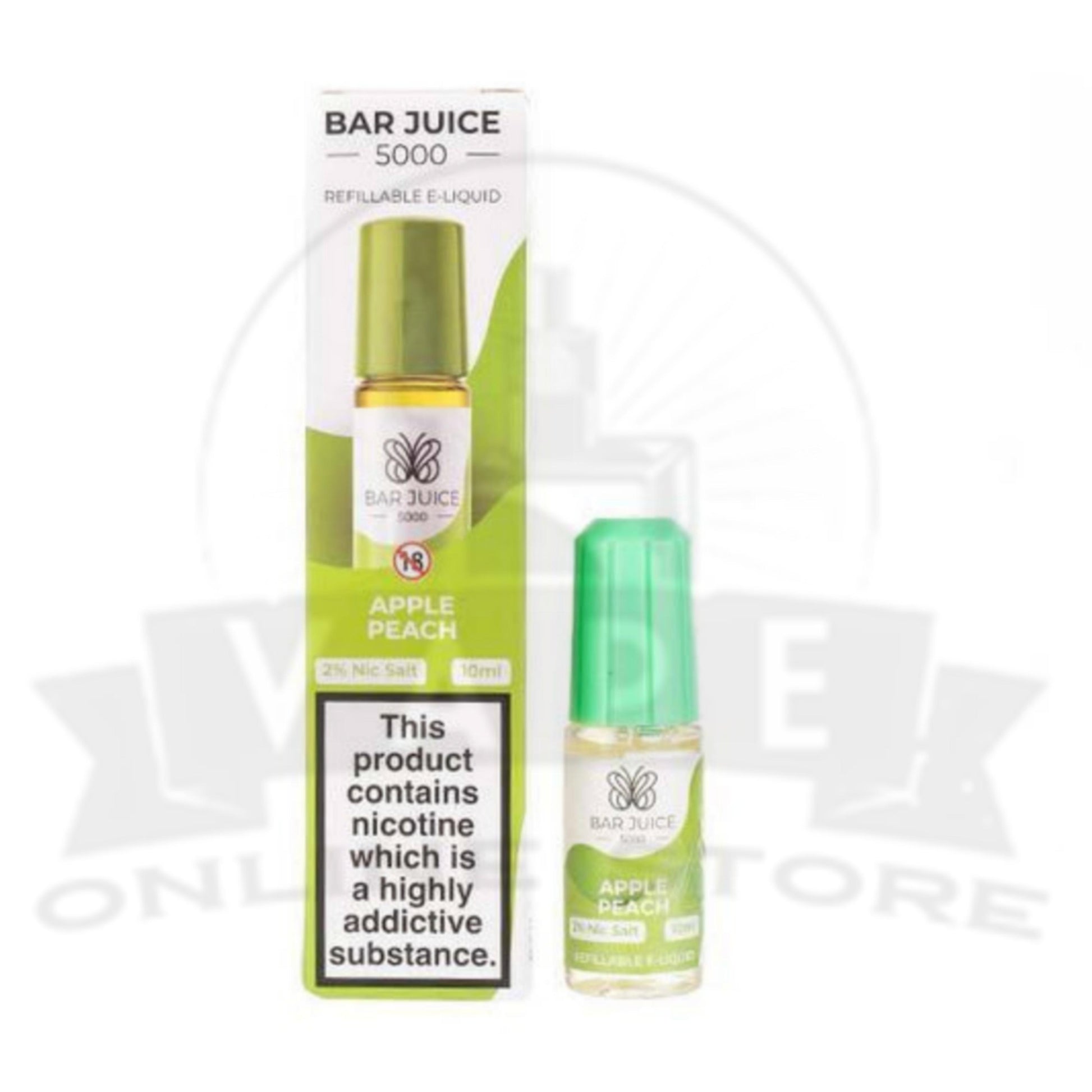 Apple Peach Bar Juice 5000 Nic Salt E-Liquid | 4 for £10